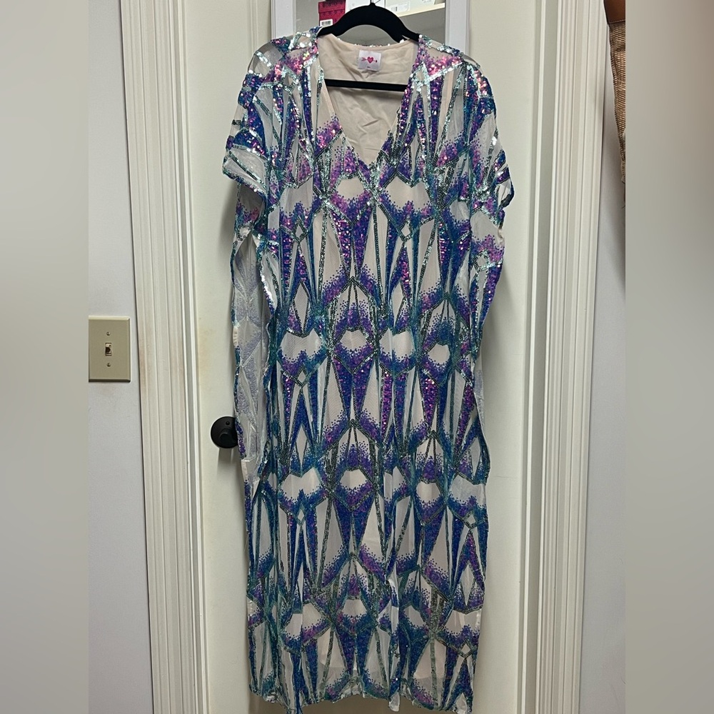 Buddy Love Atlas Sequin Caftan Maxi Dress